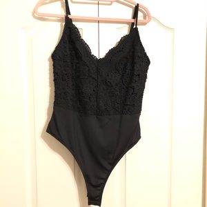Bodysuit black lace